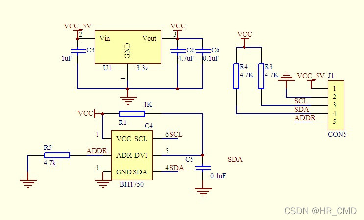stm32传感器外设集-光照传感器(bh1750)_电路方案 - 与非网